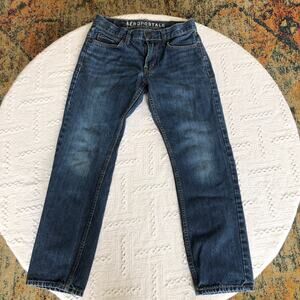 Aeropostale Essex Medium Wash Straight Leg Low Rise Jeans Women’s Size 27/28
